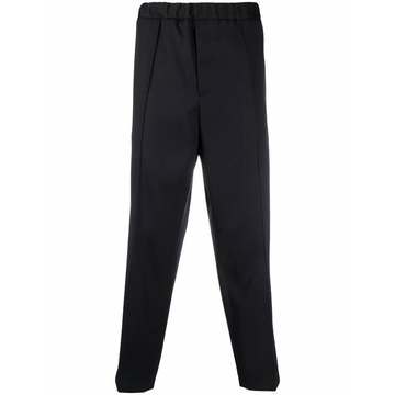 press-crease relaxed fit trousers