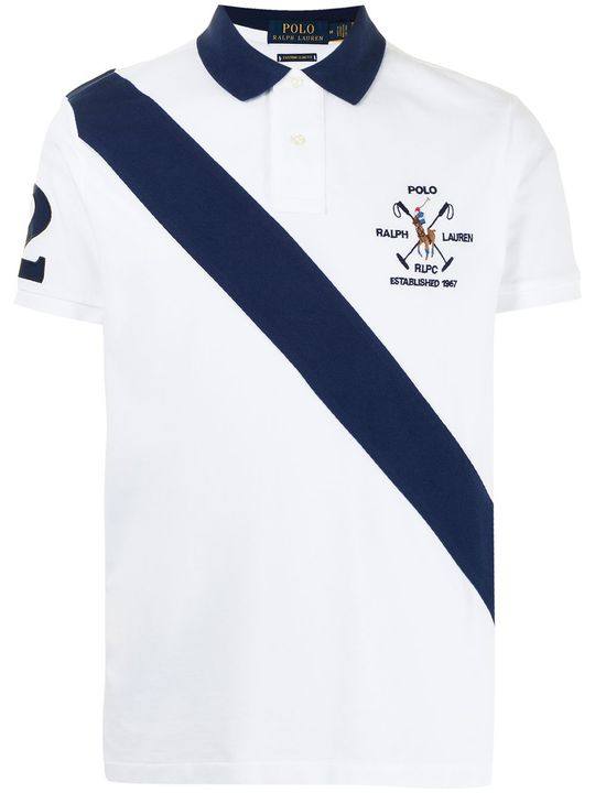 logo embroidered polo shirt展示图