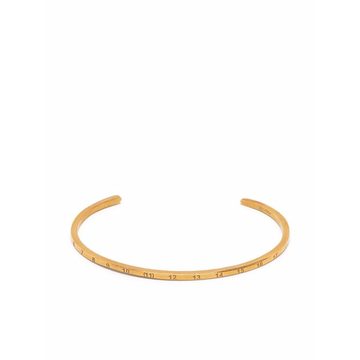 numbers-engraved cuff bracelet