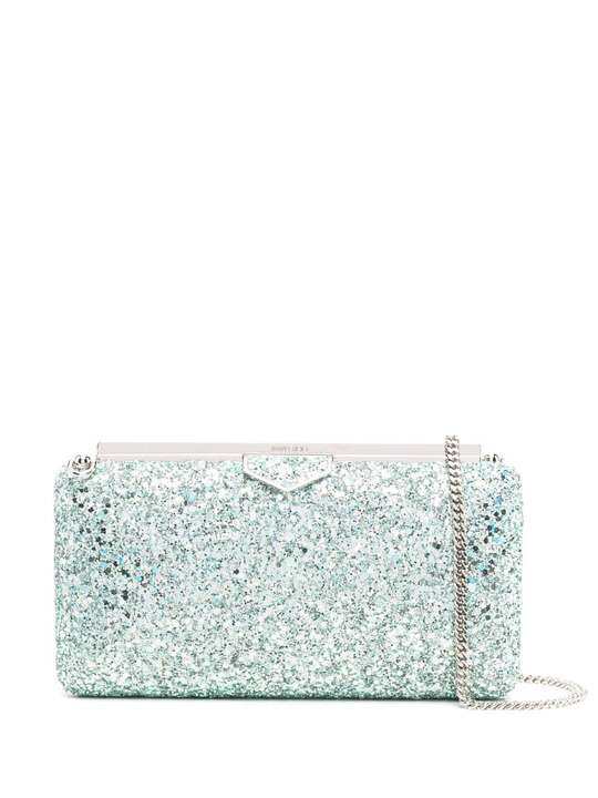 Ellipse glitter clutch bag展示图