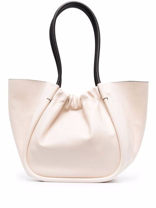 L Ruched tote bag展示图
