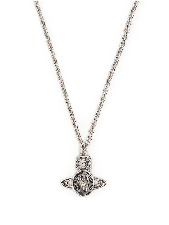 slogan-detail Orb pendant necklace展示图
