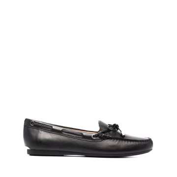 bow-detail driving loafers