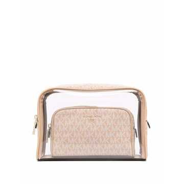 multi-monogram pouch clutch