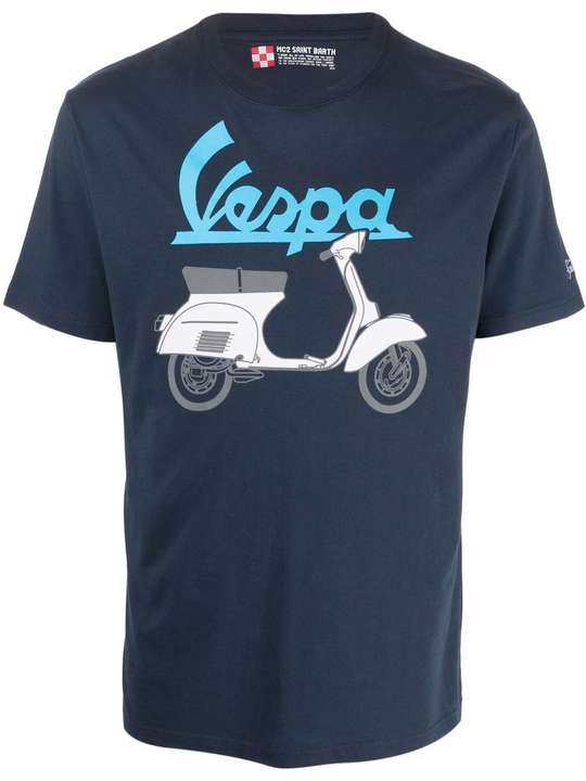 Vespa 图案印花T恤展示图