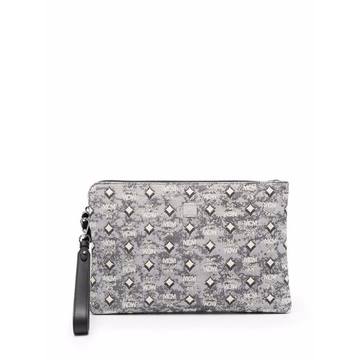 Visetos jacquard clutch bag