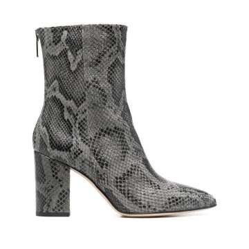 embossed 85mm ankle boots