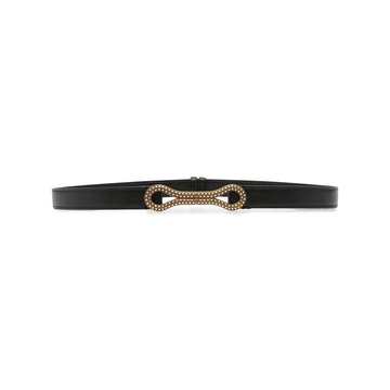 decorative-buckle leather belt