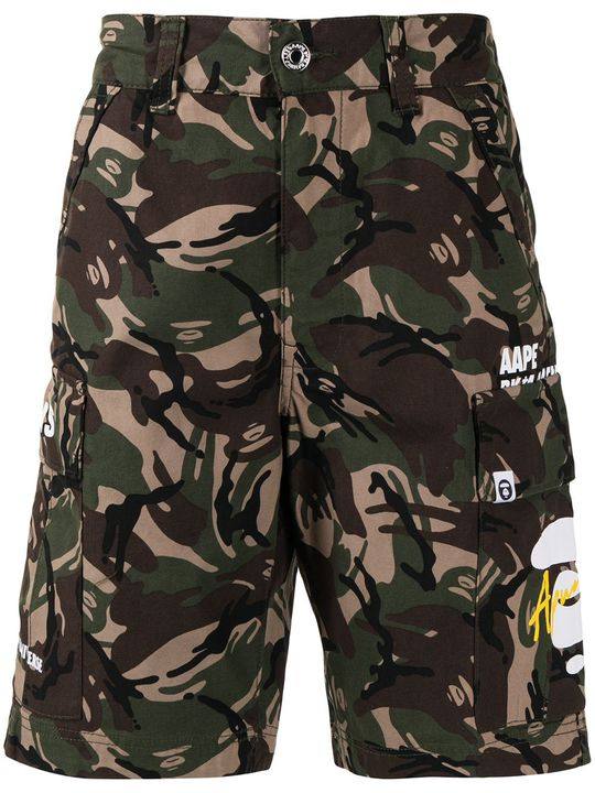 camouflage-print cotton shorts展示图