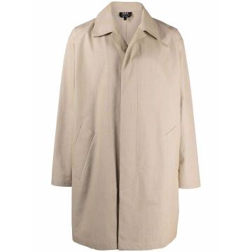 Nickols plaid-cotton mac coat