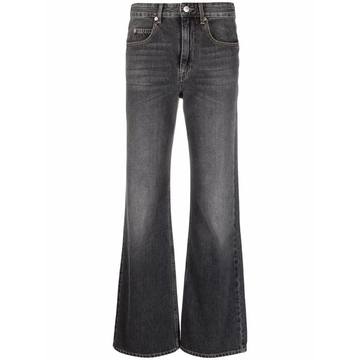 high-rise flared jeans