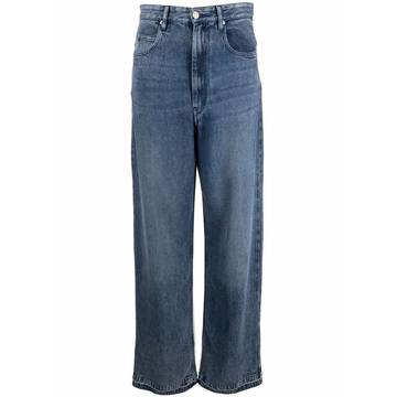 mid-wash boyfriend jeans