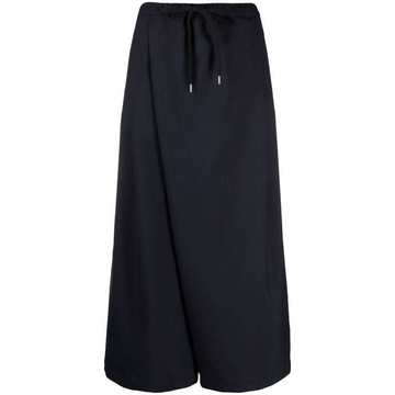 wide-leg drawstring trousers