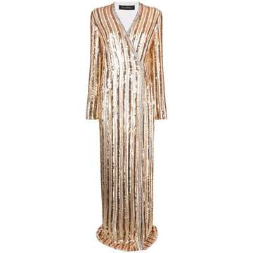 sequin-embellished evening dress