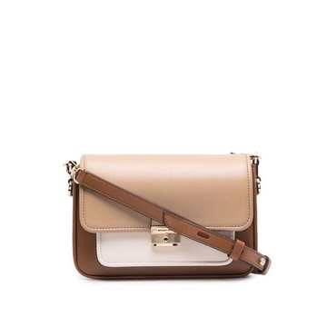 colour-block crossbody bag