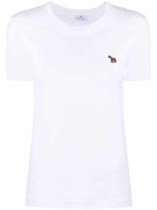 embroidered zebra-logo T-shirt展示图