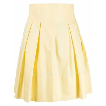 pleated high-waist skirt