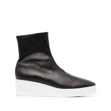 Lexa slip-on leather boots