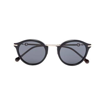 Horsebit round-frame sunglasses