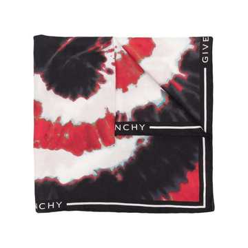 tie-dye print scarf