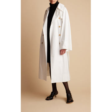 Ivan Double-Breasted Cotton Trench Coat