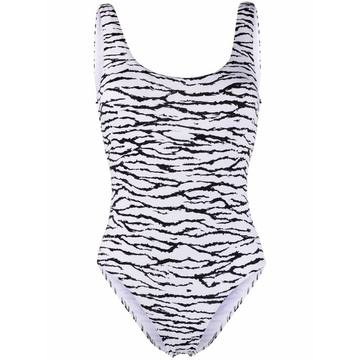 Croatia tiger-print swimsuit