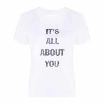 slogan-print T-shirt