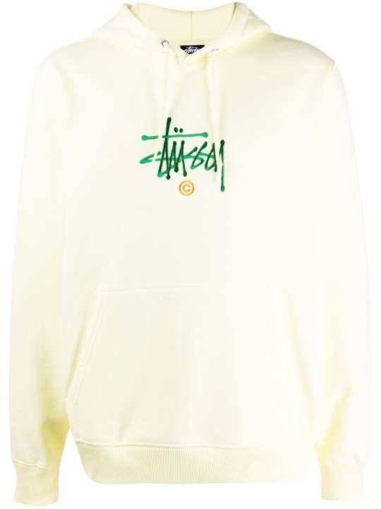 logo-print pullover hoodie展示图