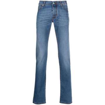 low-rise slim fit jeans