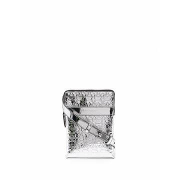 Gancini metallic crossbody bag