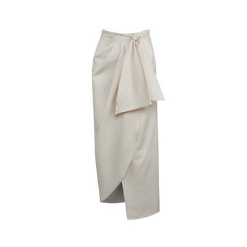 The Traveller Cotton Poplin Wrap Skirt