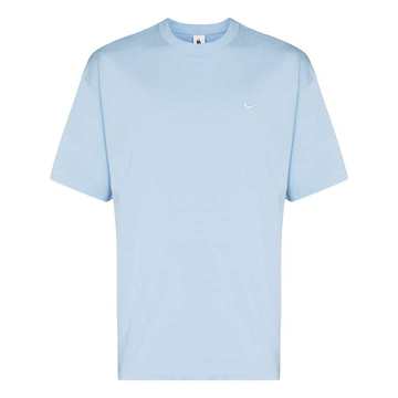 Swoosh-logo cotton T-shirt