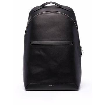 textured leather backpack