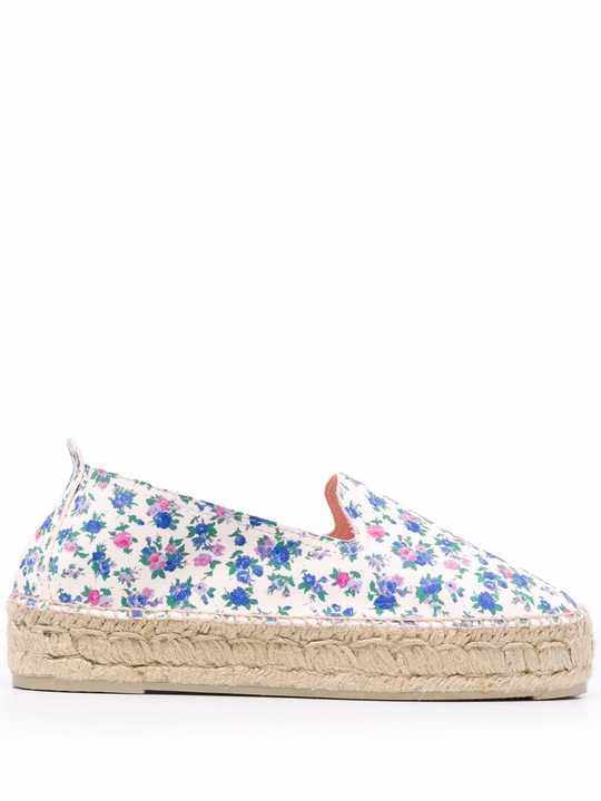 x LoveShackFancy floral espadrilles展示图