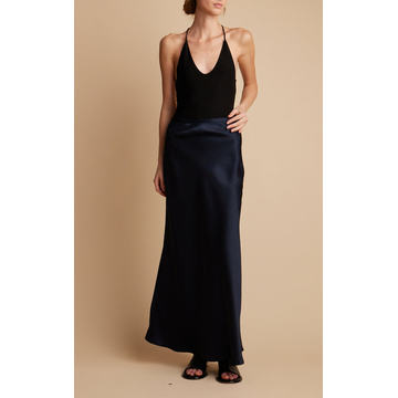 Lise Satin Maxi Slip Skirt