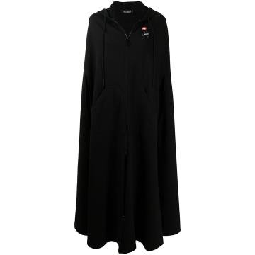 long hooded cape coat