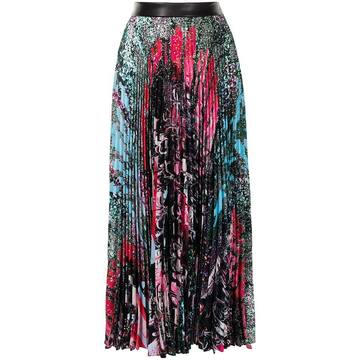 marbled paint splatter skirt