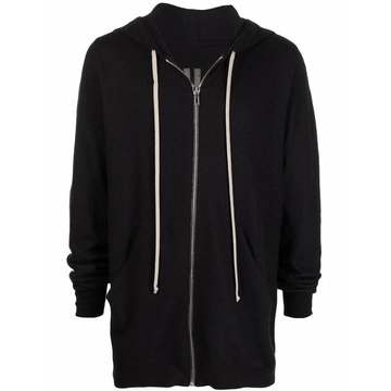 cashmere zipped hoodie