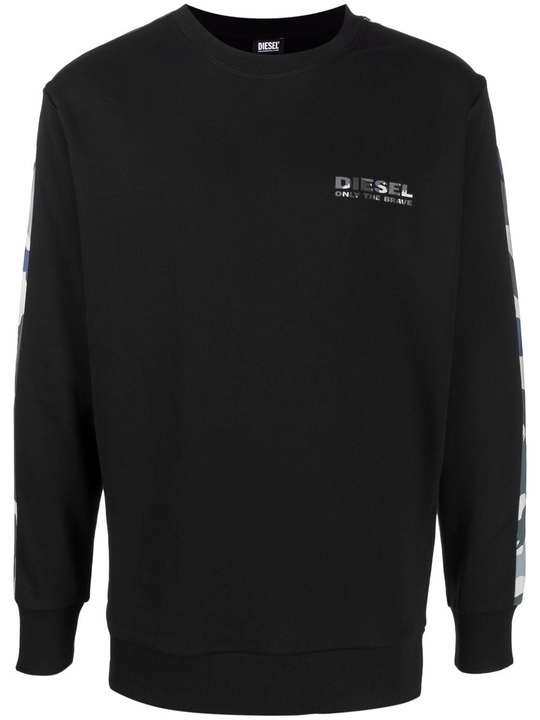 logo-print crew neck sweatshirt展示图