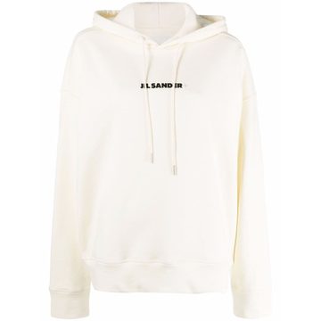 logo-print cotton hoodie