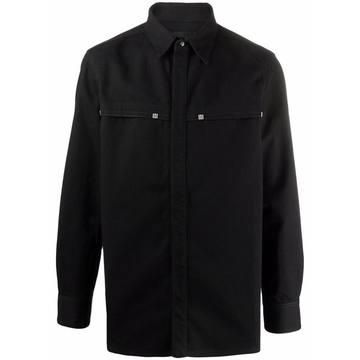 4G plaque shirt jacket