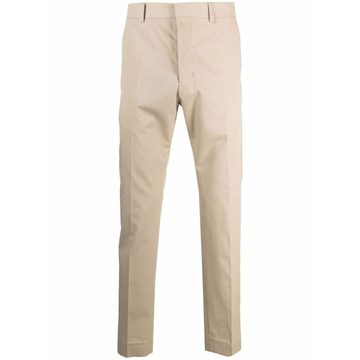 straight-leg cotton chinos