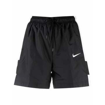 swoosh-detail shorts