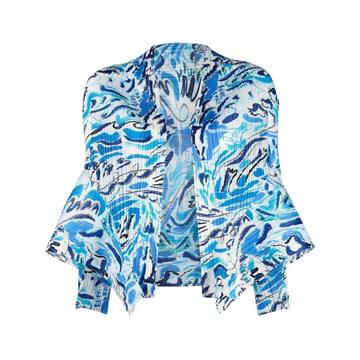 pleat print jacket