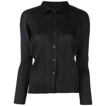 pleated longsleeved shirt