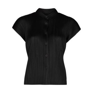 plissé short sleeve shirt