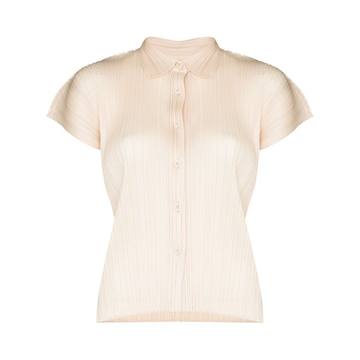 plissé short sleeve shirt