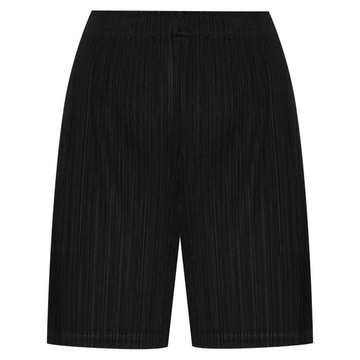 mid-rise pleated short shorts