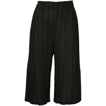 cropped plissé culottes