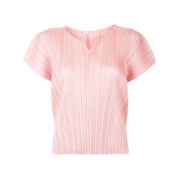 fully pleated T-shirt